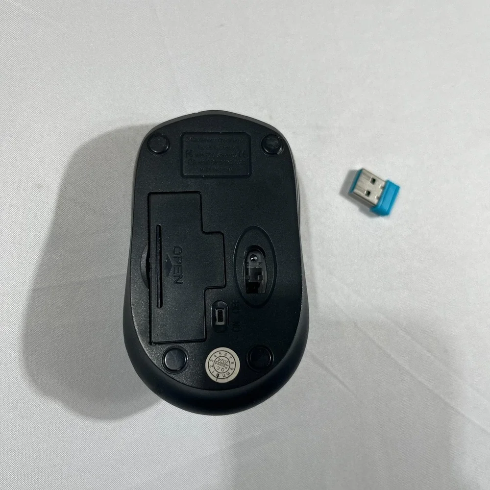 Rii Black 2.4GHz Wireless Optical Mouse with USB Receiver Dongle Computer PC